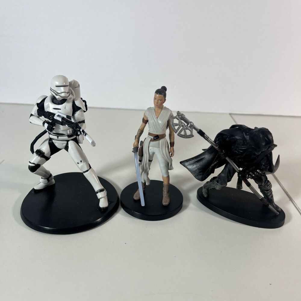 Star Wars Rise of Skywalker Figure Lot Rey Ap'lek Knight of Ren Stormtrooper
